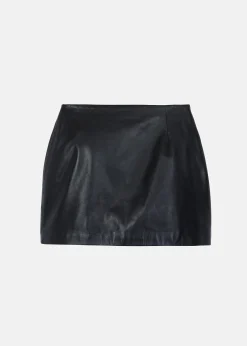 Derby Leather Mini Skirt