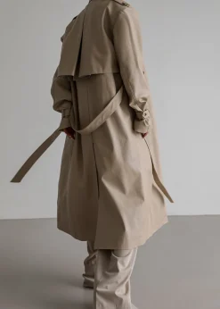 Diana Faux Leather Trench Coat
