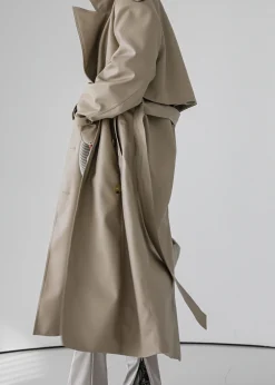Diana Faux Leather Trench Coat