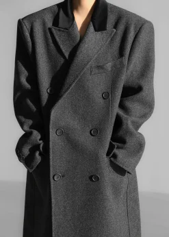 Dolly Contrast Collar Coat