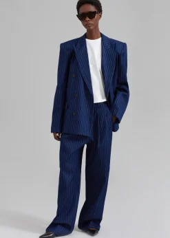 Fargo Oversized Denim Padded Blazer