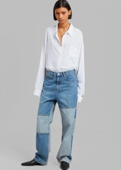 Gesina Patchwork Denim Pants
