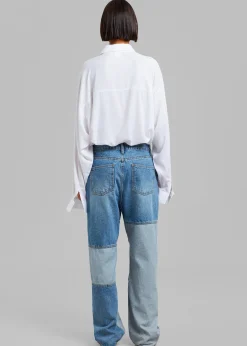 Gesina Patchwork Denim Pants