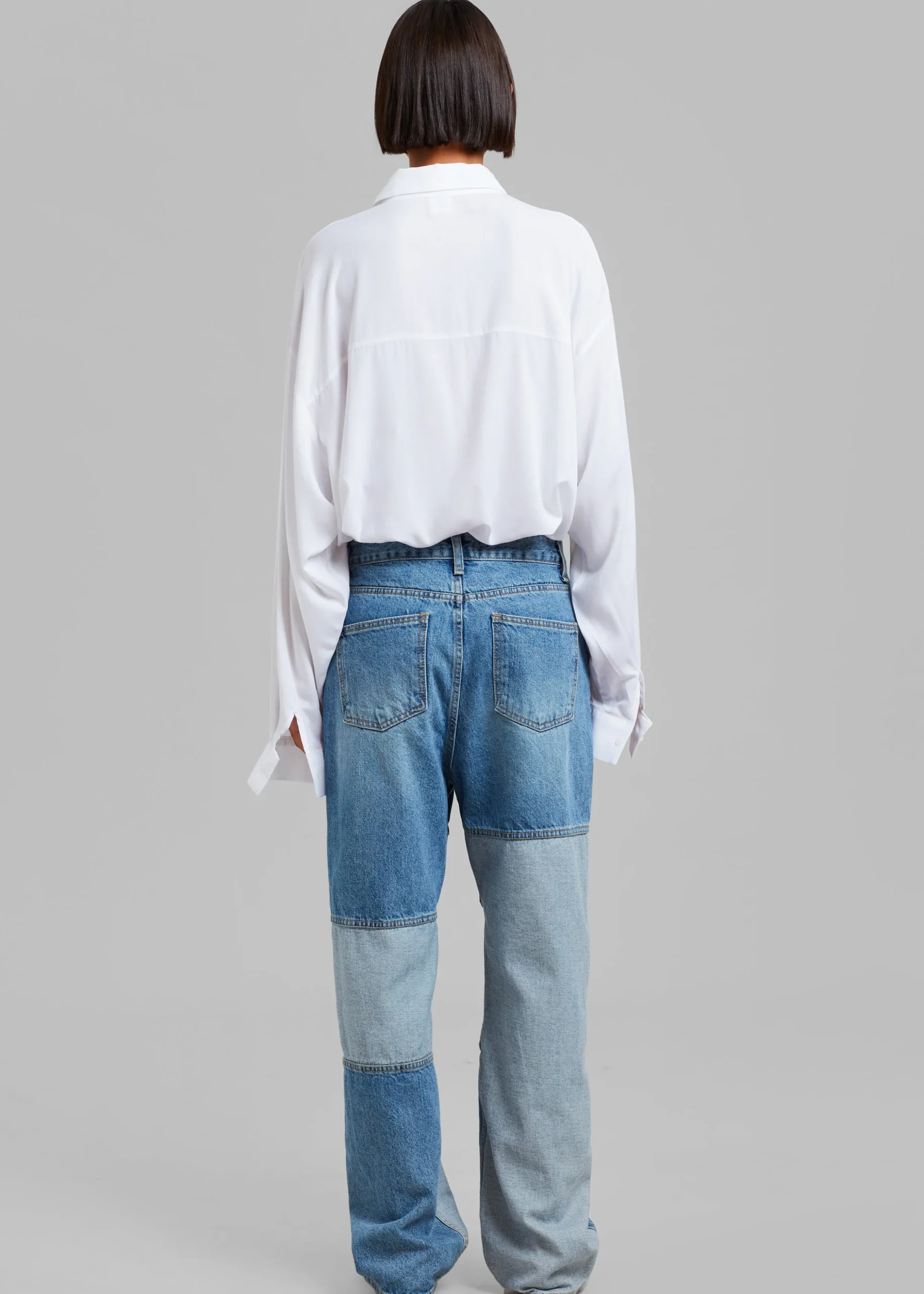 Gesina Patchwork Denim Pants