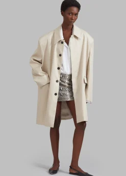 Ghent Padded Shoulder Trench