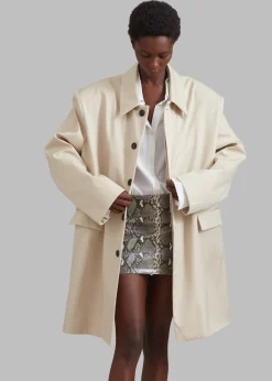 Ghent Padded Shoulder Trench
