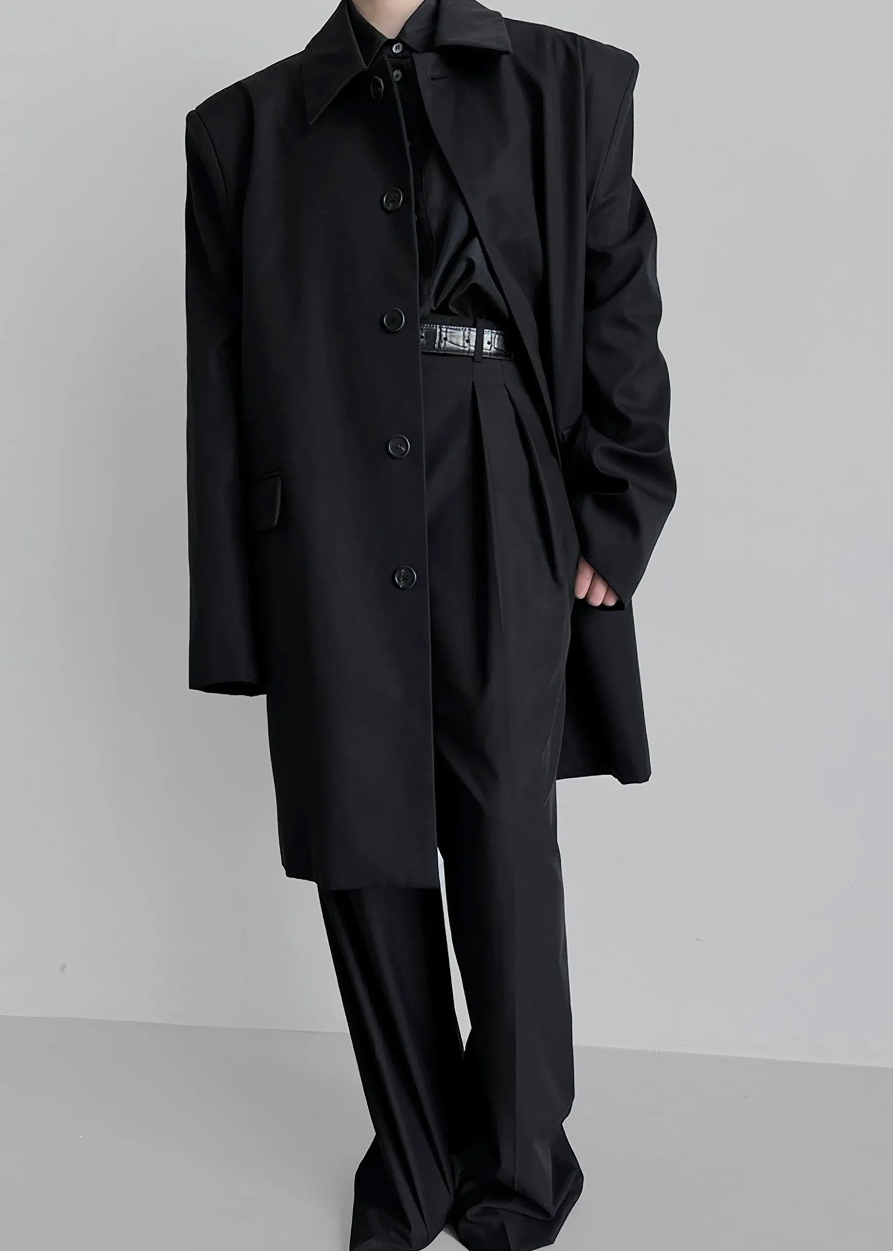 Ghent Padded Shoulder Trench