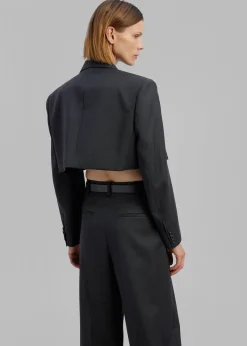 Glenn Cropped Crossover Blazer