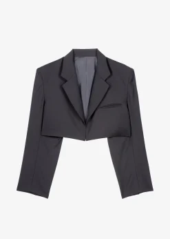 Glenn Cropped Crossover Blazer