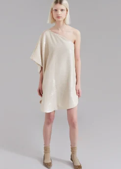 Gloria Sequins One Shoulder Dress