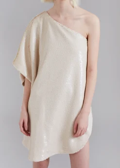 Gloria Sequins One Shoulder Dress