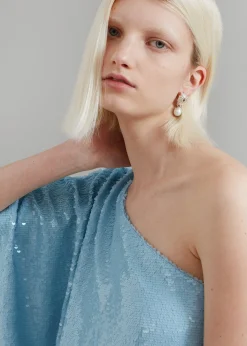 Gloria Sequins One Shoulder Dress