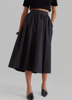Grace Pleated Midi Skirt