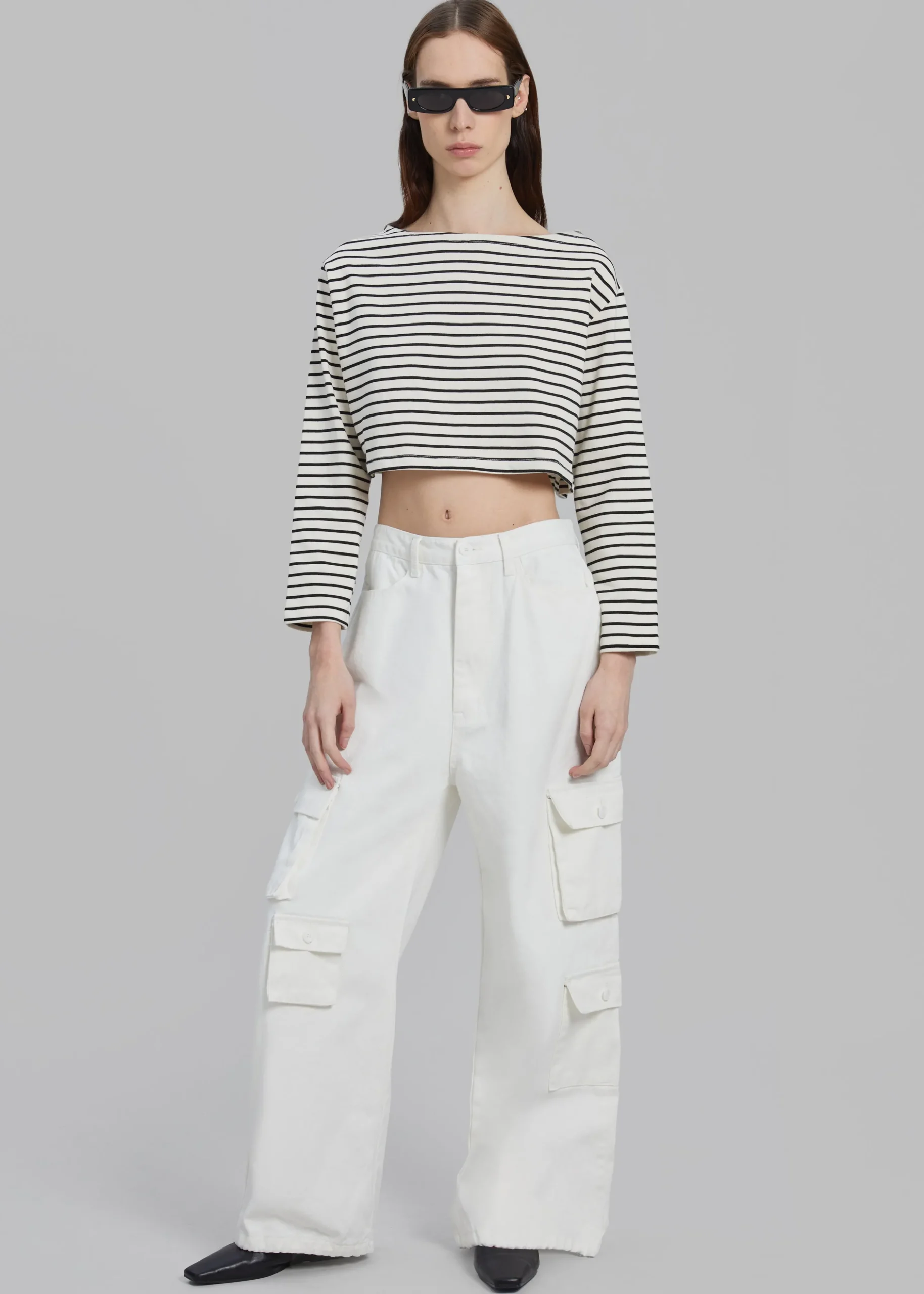 Hailey Denim Oversized Cargo Pants