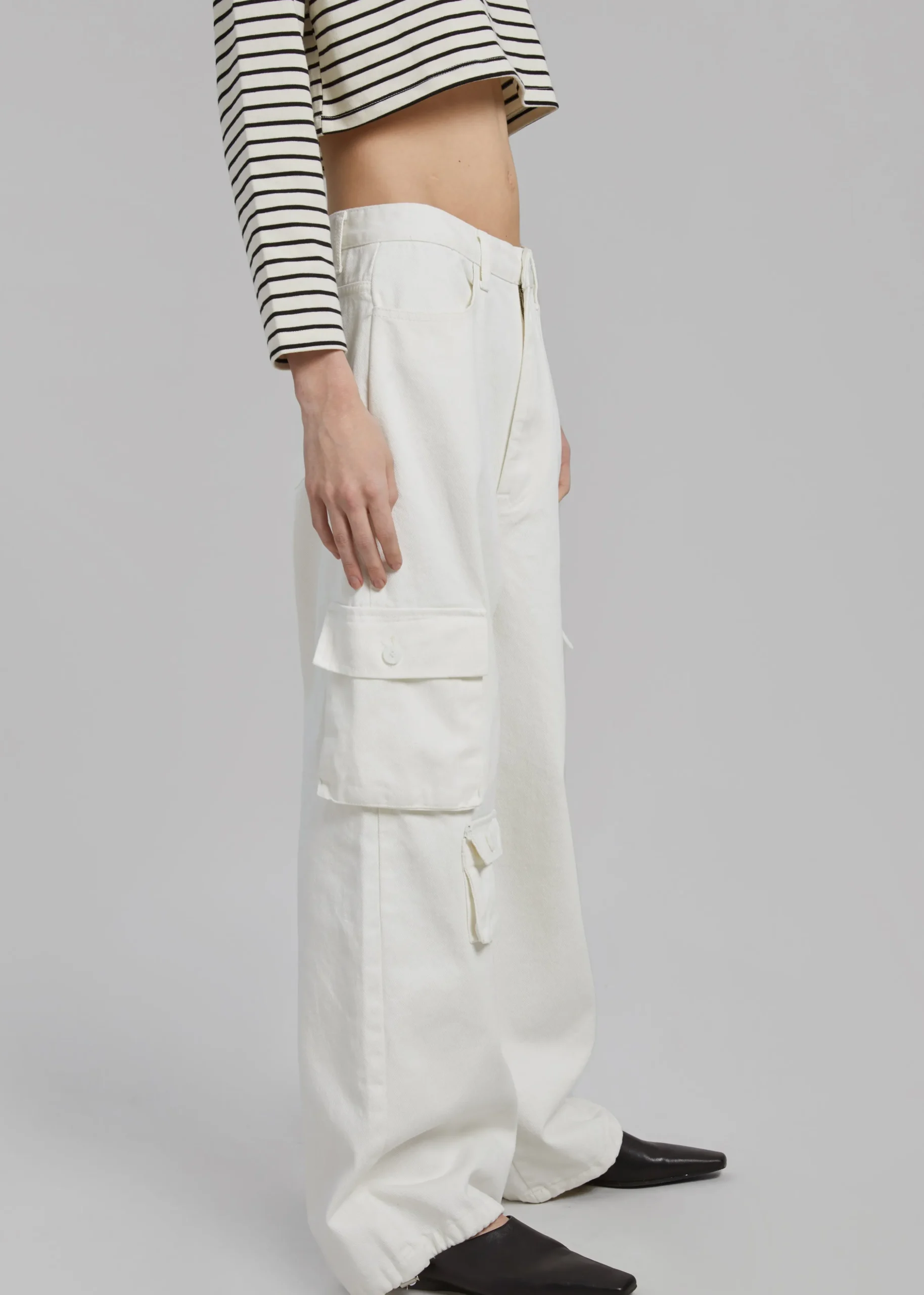 Hailey Denim Oversized Cargo Pants