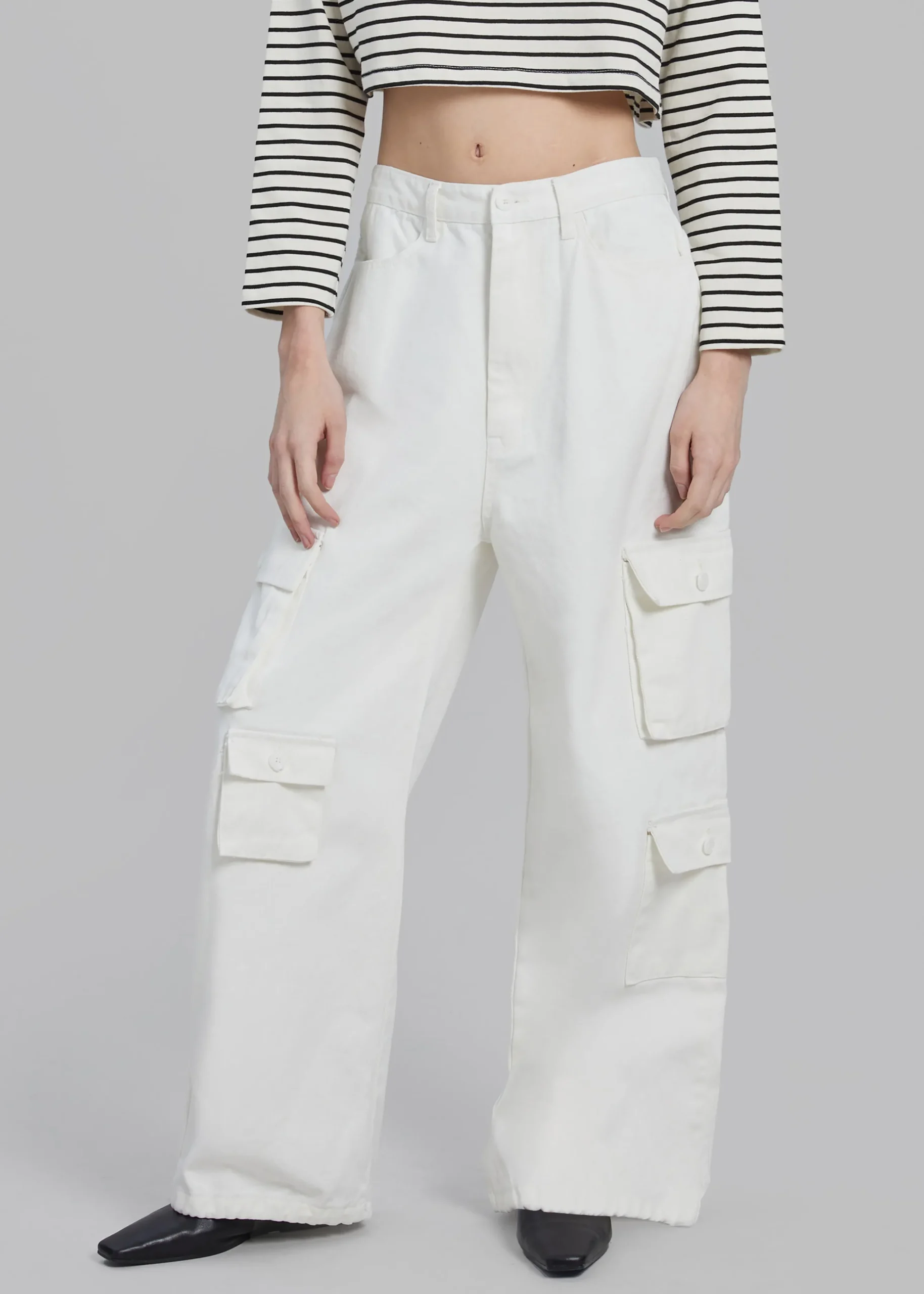 Hailey Denim Oversized Cargo Pants