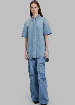 Hailey Denim Oversized Cargo Pants