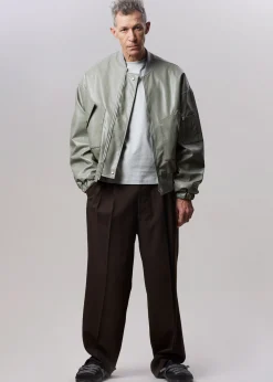 Hane Faux Leather Bomber