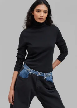 Hayla Contrast Denim Pants