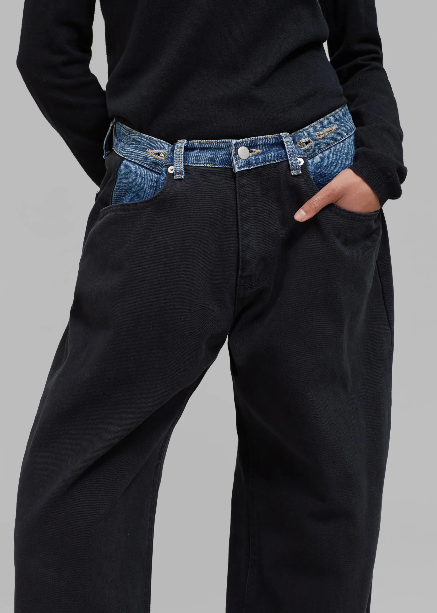 Hayla Contrast Denim Pants
