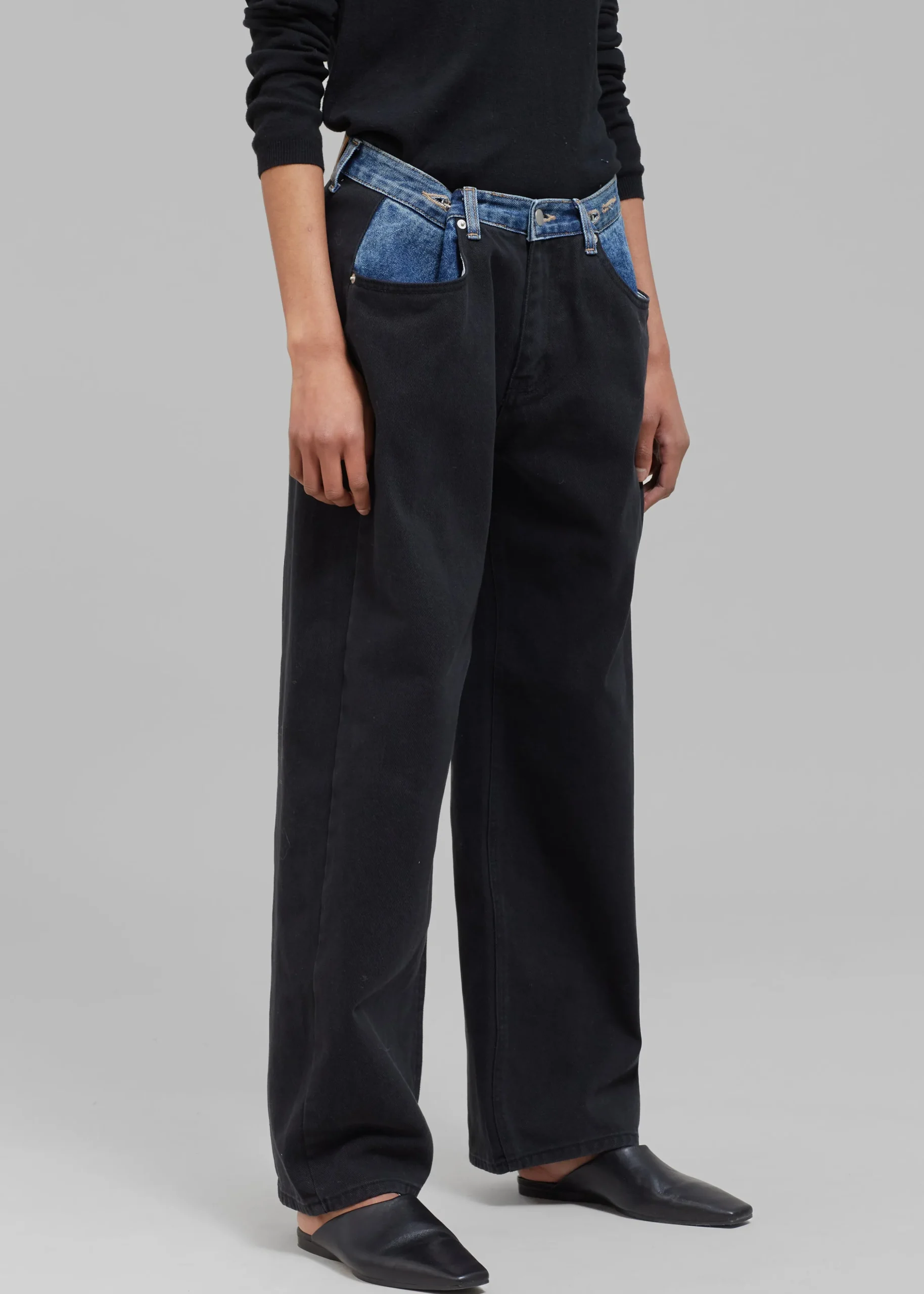 Hayla Contrast Denim Pants