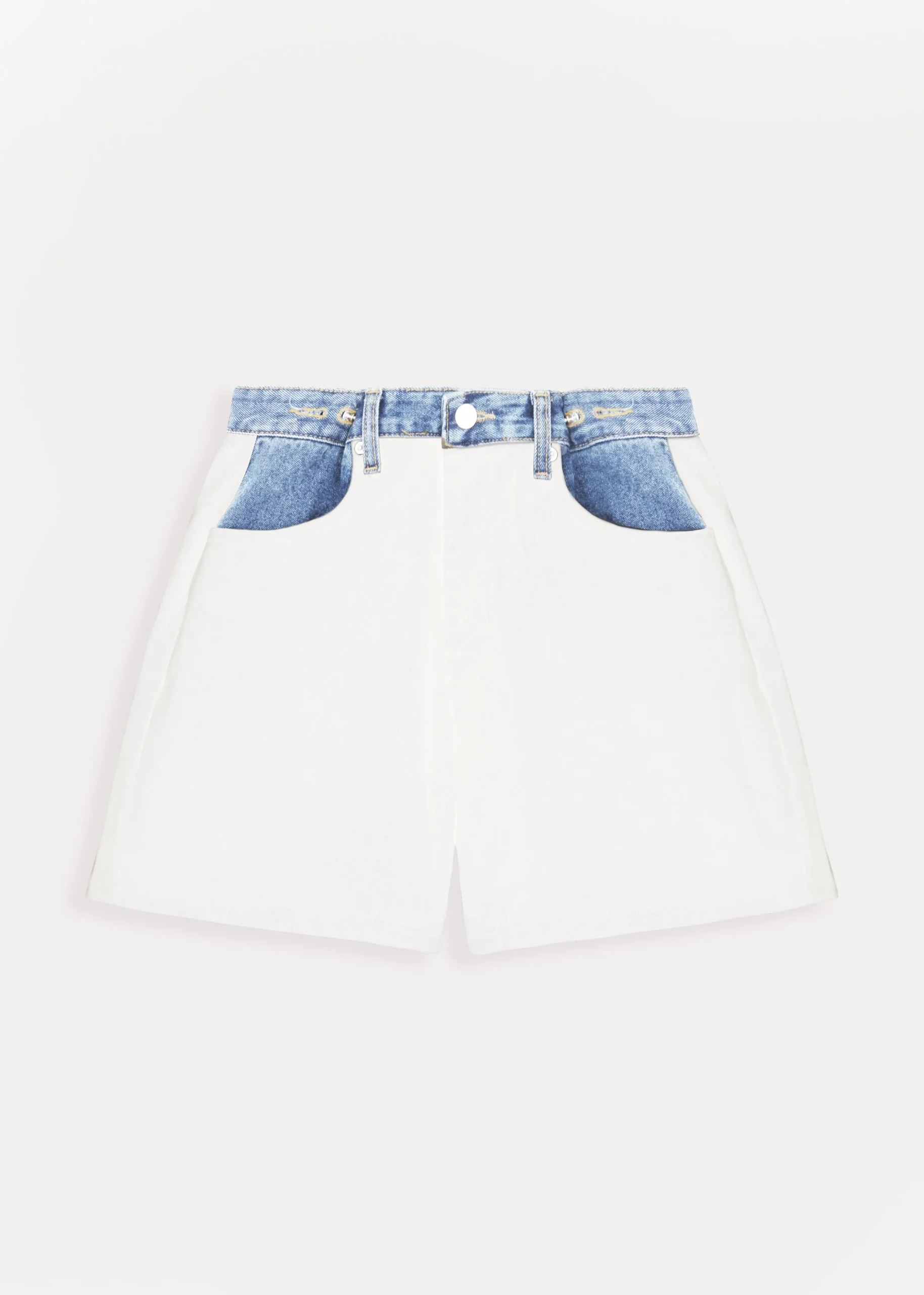 Hayla Contrast Denim Shorts