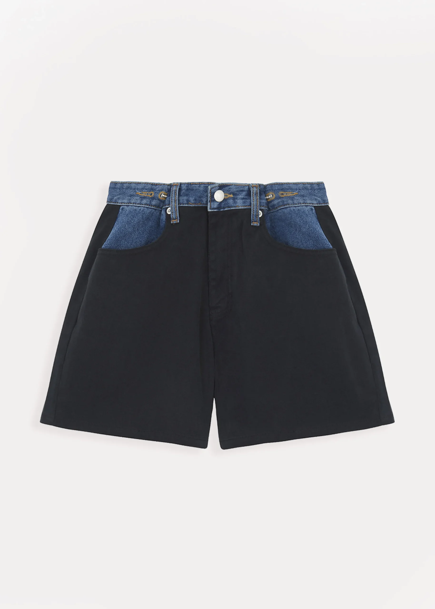 Hayla Contrast Denim Shorts