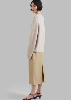 Heather Leather Pencil Skirt