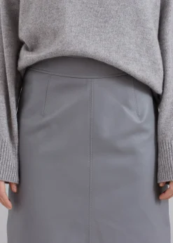 Heather Leather Pencil Skirt