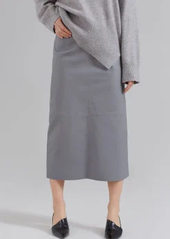 Heather Leather Pencil Skirt