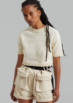 Holly Cropped Knit Top