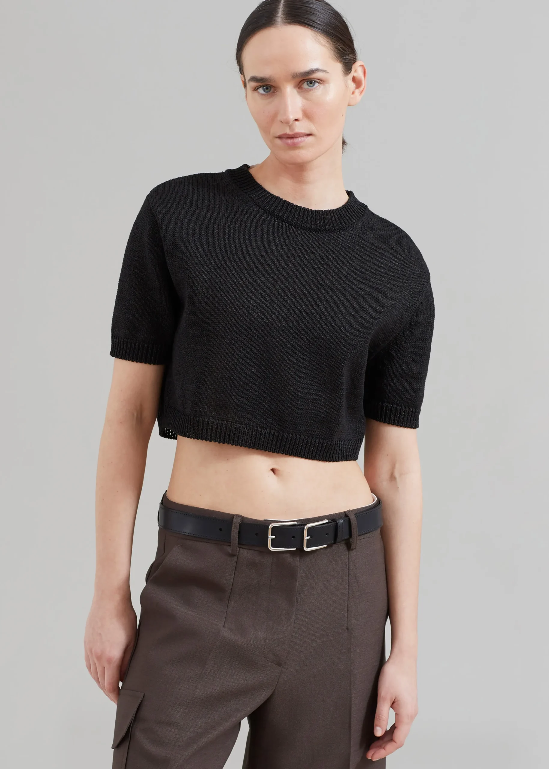 Holly Cropped Knit Top
