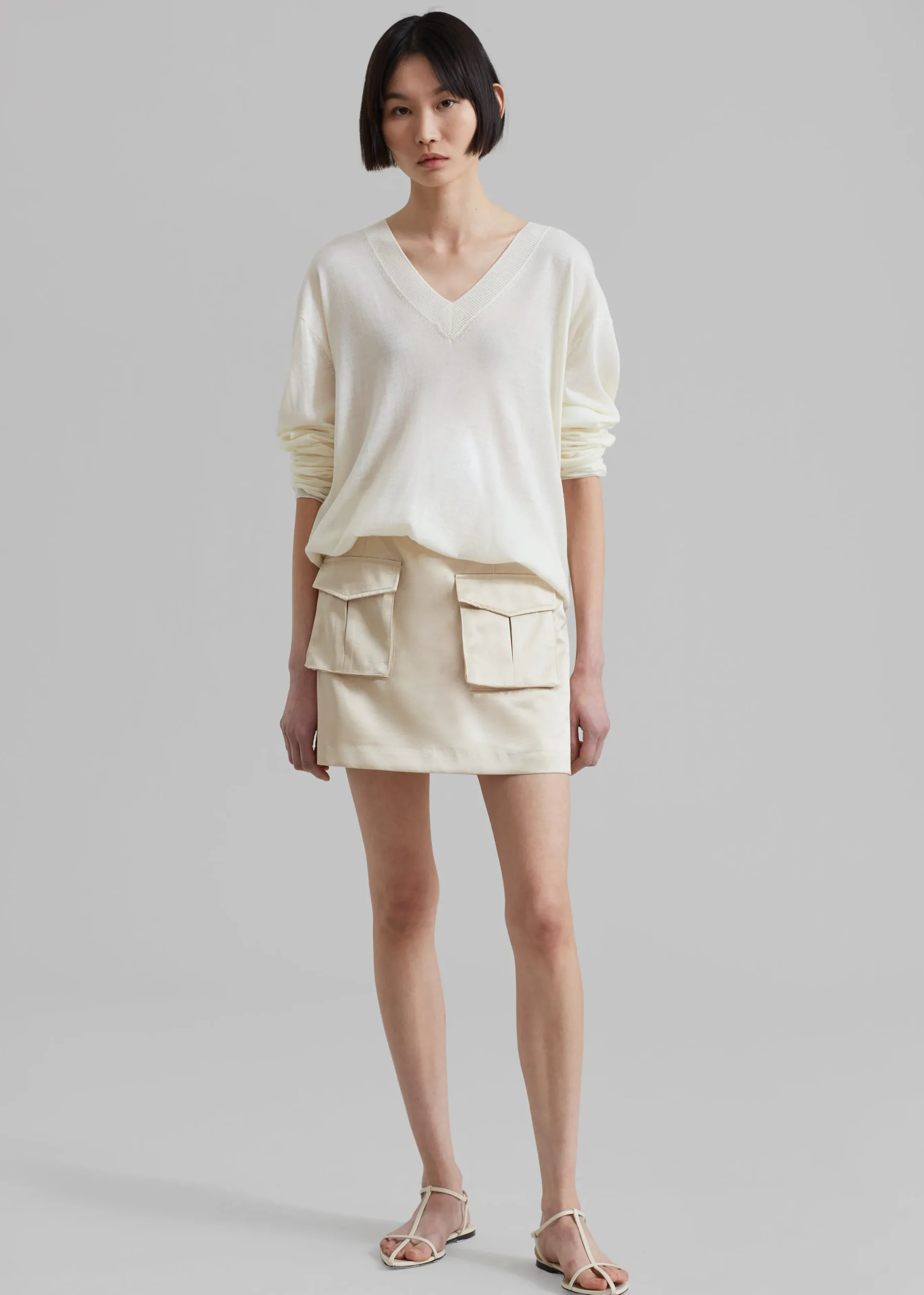 Hudson Satin Cargo Skirt