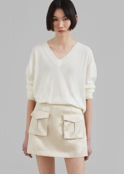 Hudson Satin Cargo Skirt