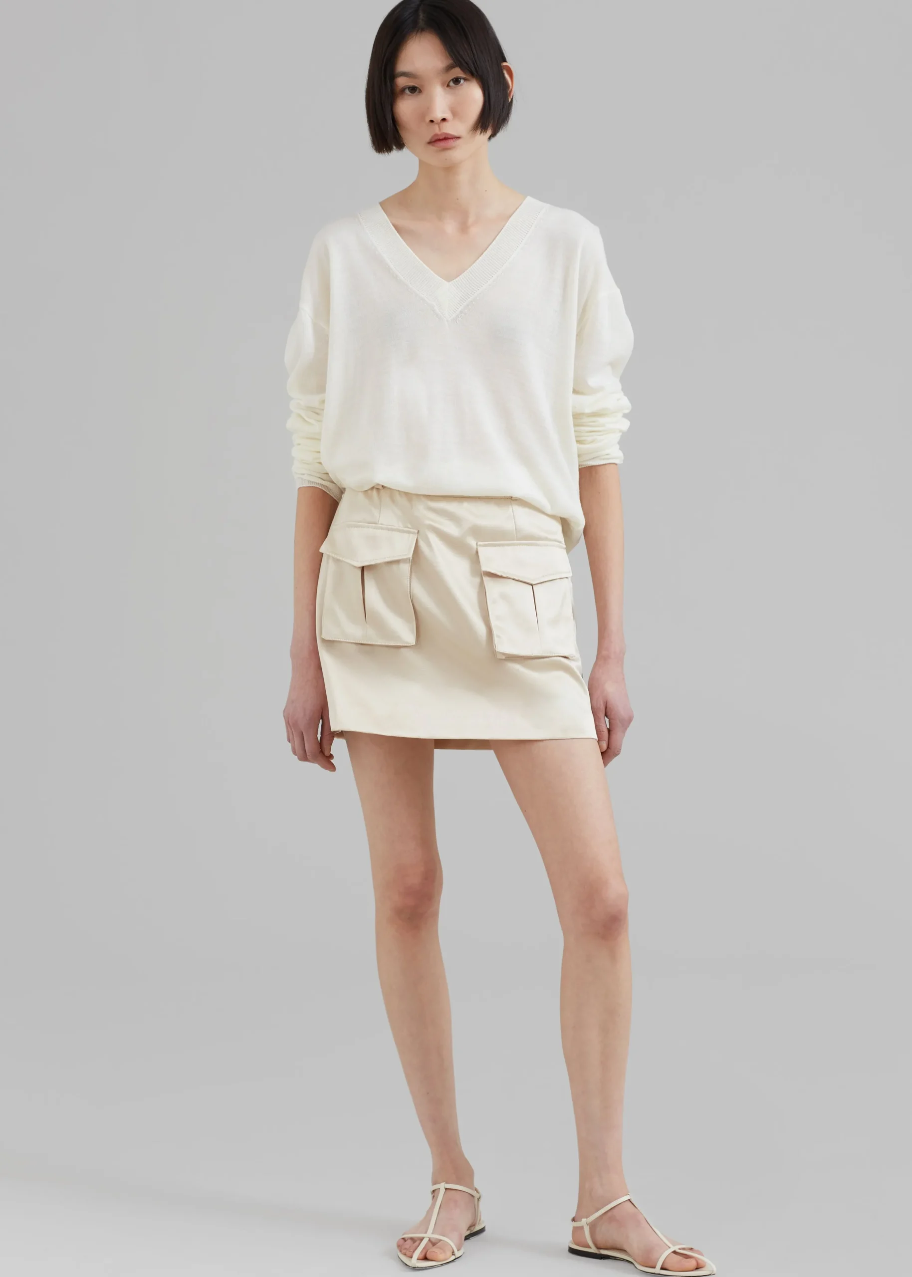 Hudson Satin Cargo Skirt