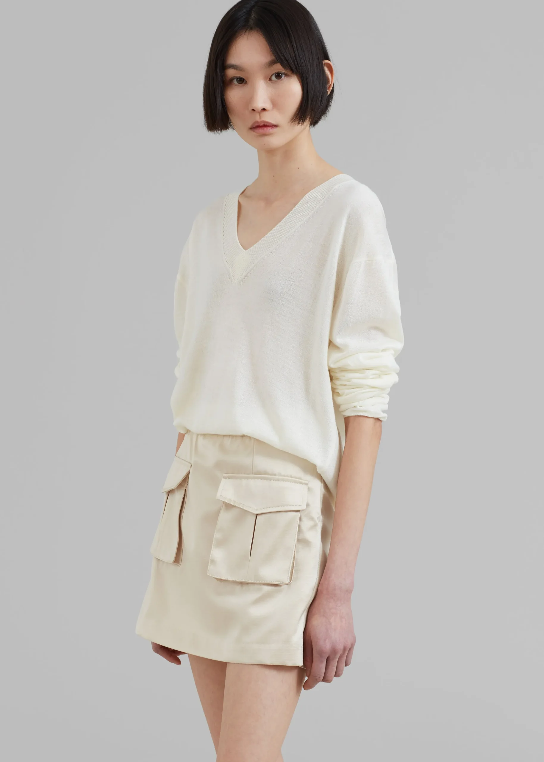 Hudson Satin Cargo Skirt