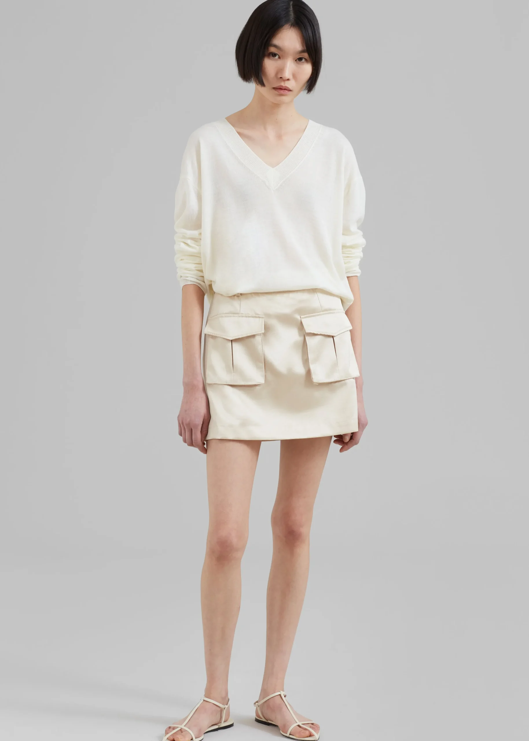 Hudson Satin Cargo Skirt
