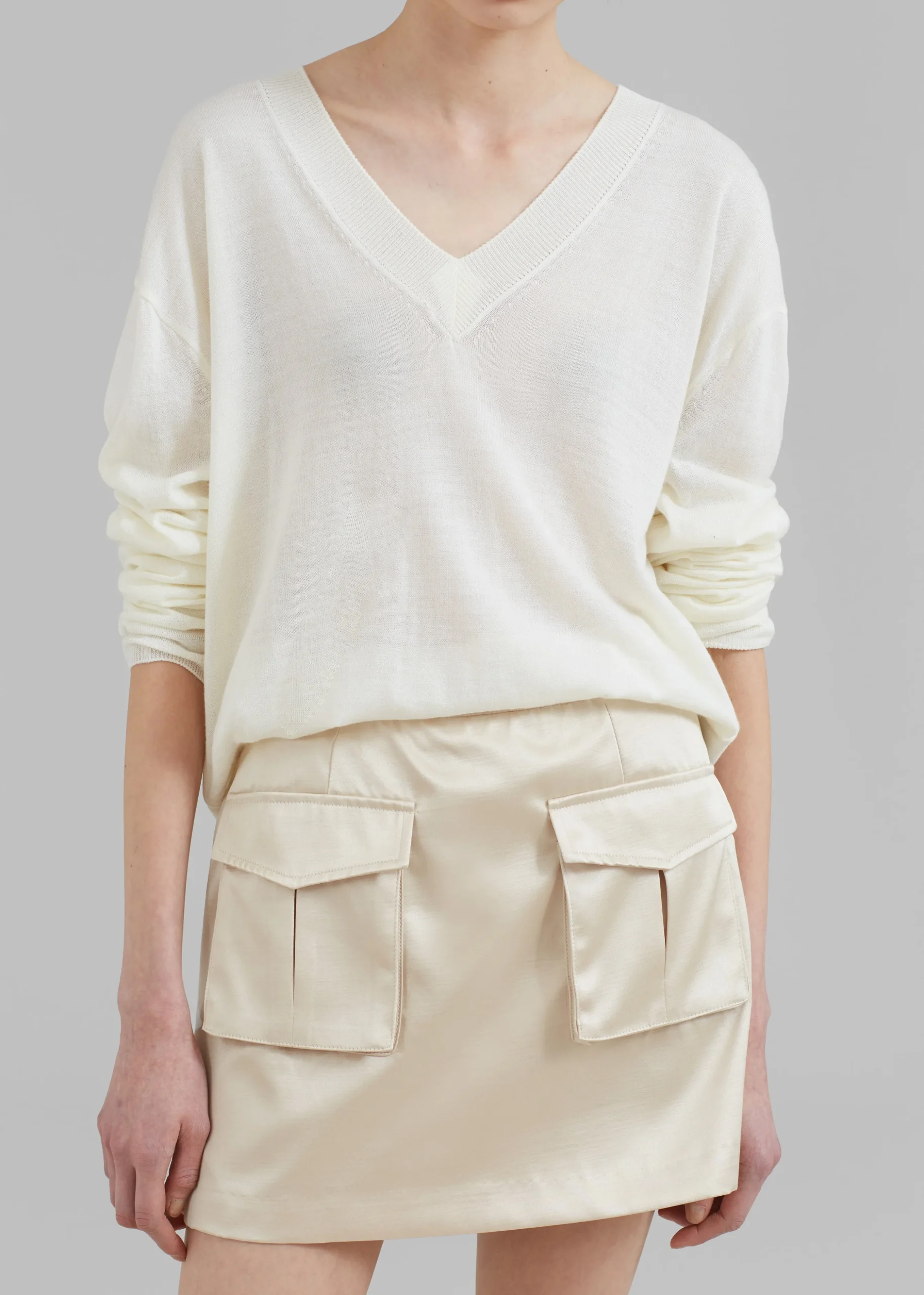 Hudson Satin Cargo Skirt