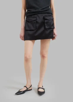 Hudson Satin Cargo Skirt