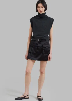 Hudson Satin Cargo Skirt