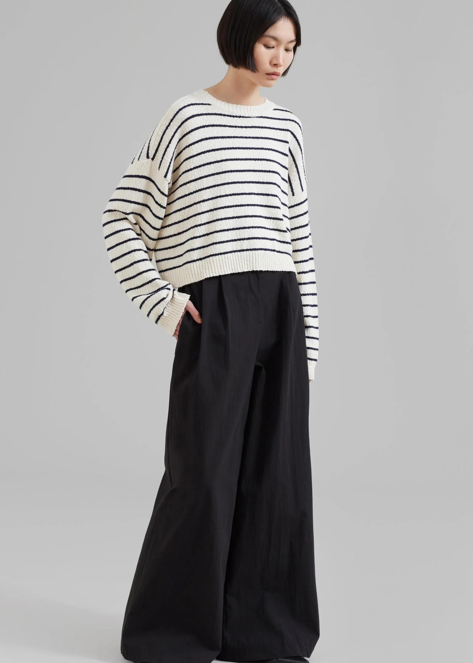 Iona Boatneck Cream Sweater