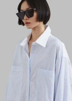 Ivy Contrast Cuff Shirt Dress