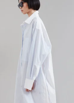Ivy Contrast Cuff Shirt Dress