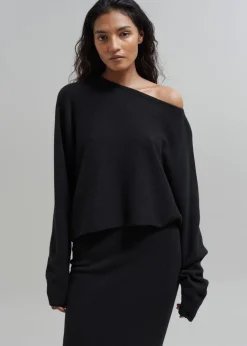 Jainy Asymmetric Knit Top