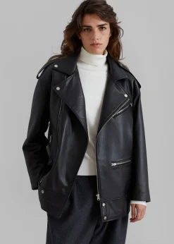 Jax Leather Biker Jacket