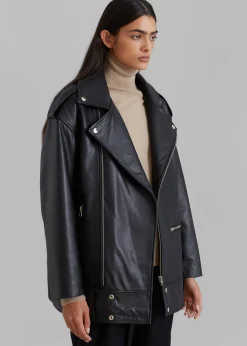 Jax Leather Biker Jacket