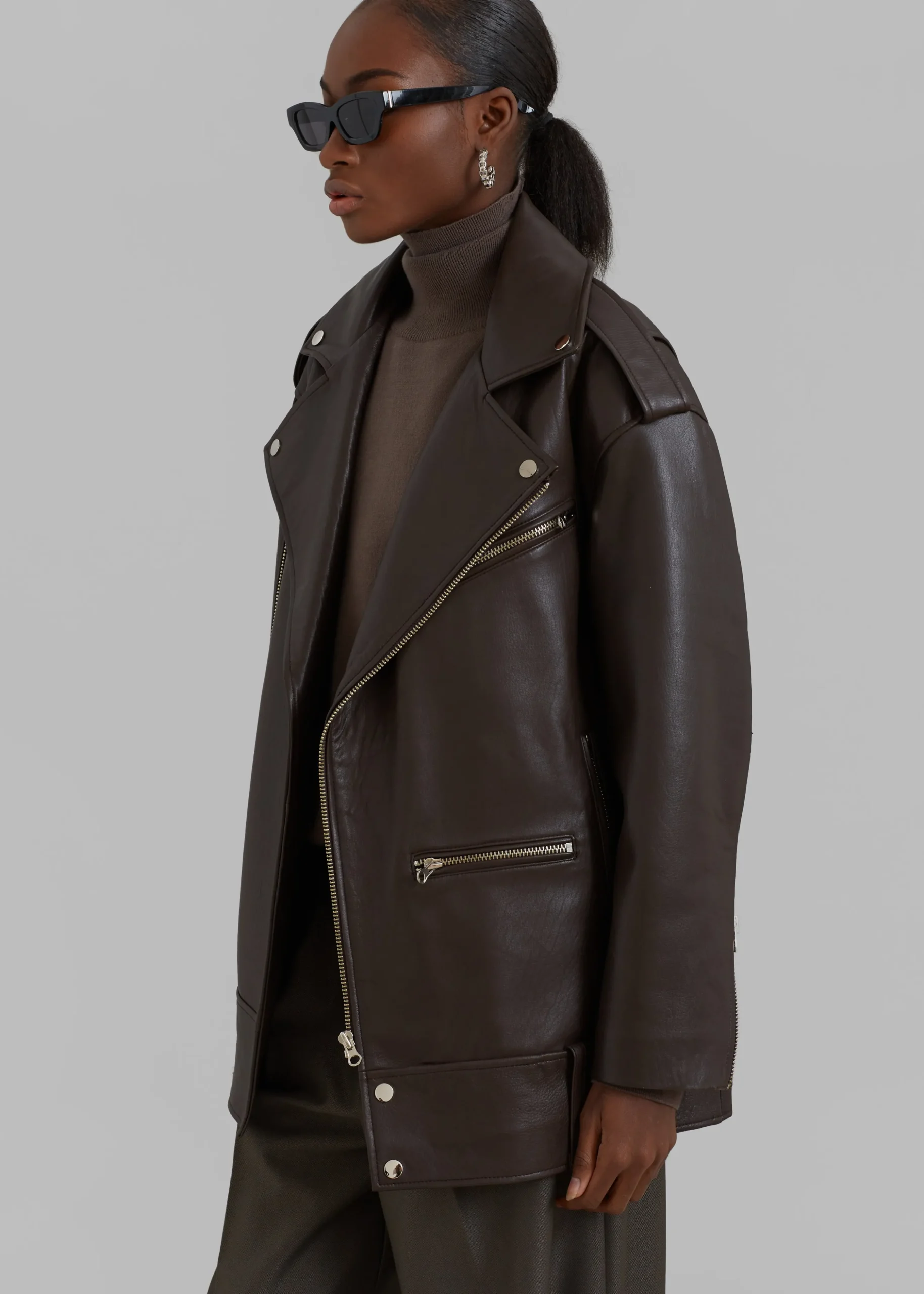 Jax Leather Biker Jacket
