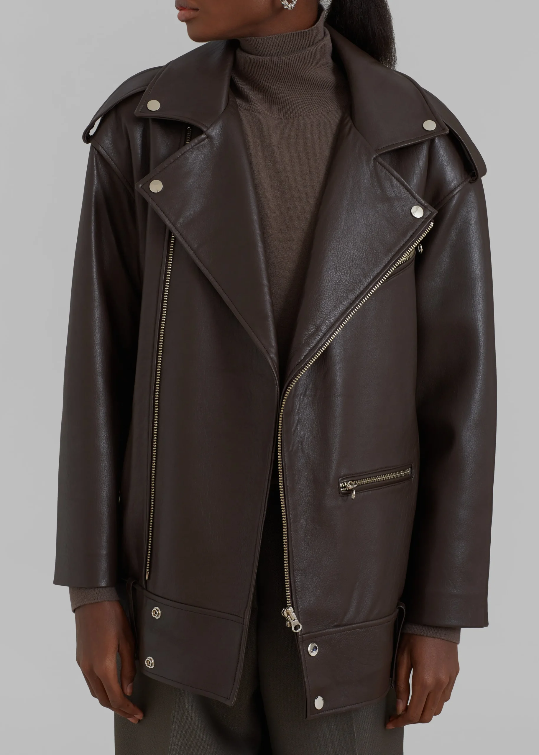 Jax Leather Biker Jacket