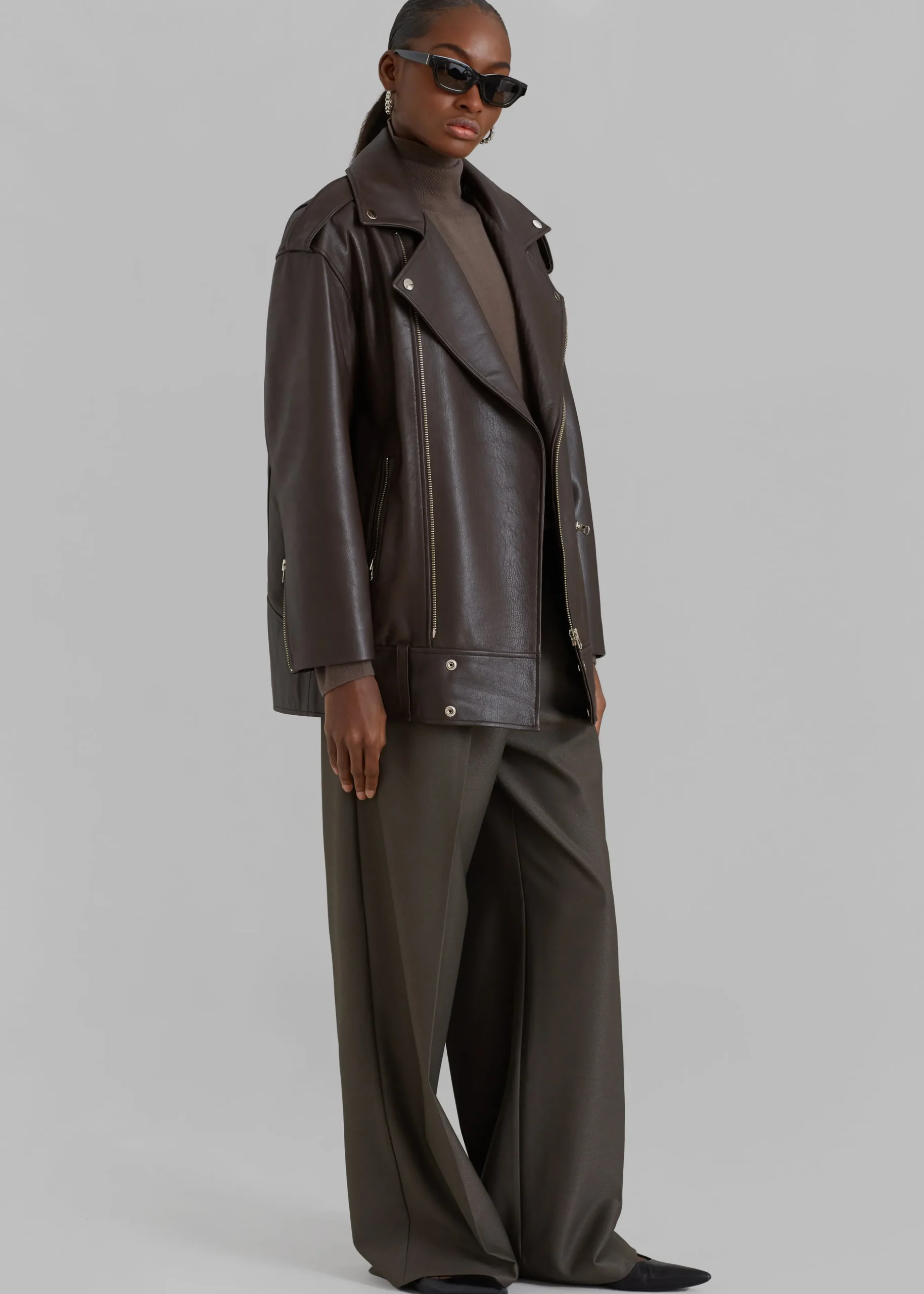 Jax Leather Biker Jacket