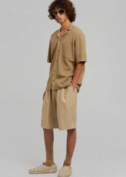 Jonas Faux Leather Shorts